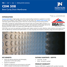 : Newton CDM 508 8mm Cavity Drain Membrane For Basements