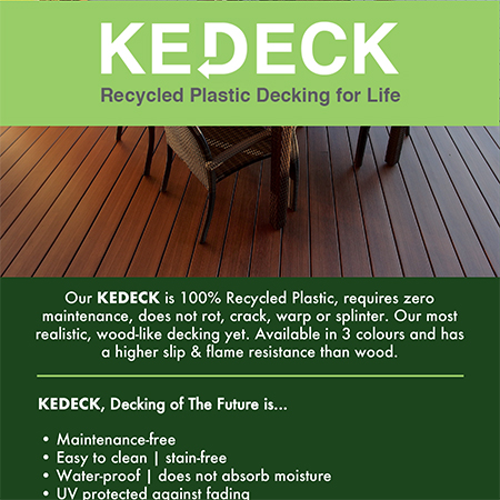 KEDECK recycled plastic decking
