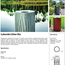 Lakeside Litter Bin