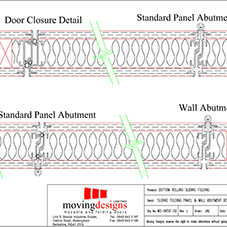 Kudos Sliding folding panel & wall abutment