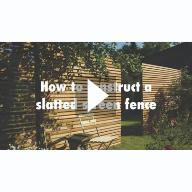 How to construct a slatted screen horizontal fence Video