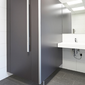 The new flush fronted cubicle from KEMMLIT UK: NiUU one