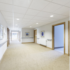 Mineral Ceiling Tiles at the Jenny's Well Care Home
